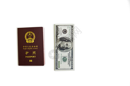 旅游度假出行护照纸币出发高清图片素材