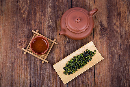 中国茶艺茶叶茶具背景图片