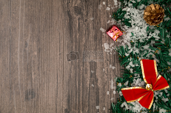 复古木纹圣诞背景图片