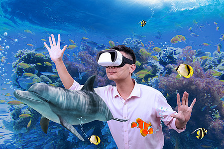 VR虚拟使用体验海洋世界图片