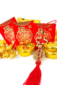 喜庆春节新年挂饰素材背景图片