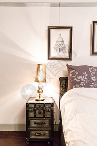 时尚设计明亮家具卧室环境图片