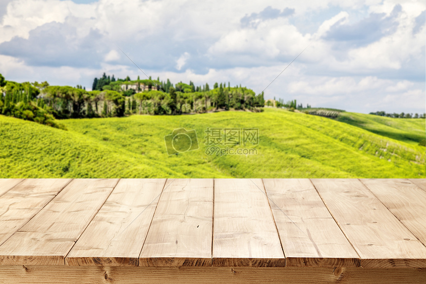 木板桌背景素材图片