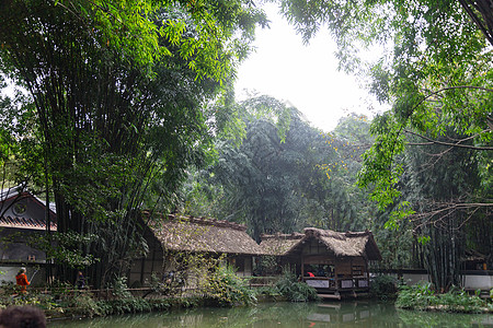 中国风园林小景拍摄图片