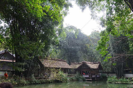 中国风园林小景拍摄图片