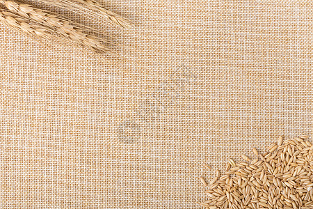 杂粮拼盘棉麻底谷物燕麦米拍摄背景