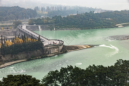 都江堰水利工程高清图片