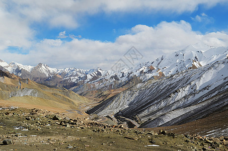 地形线麻扎达坂背景