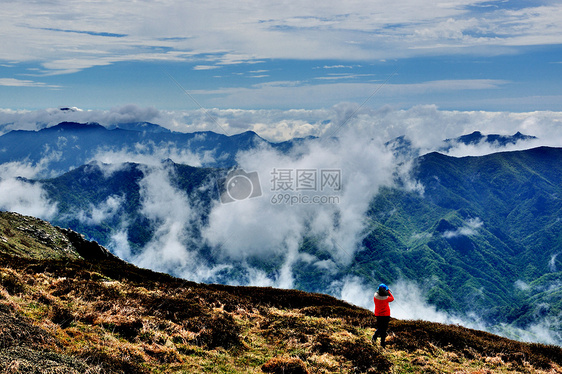 秦岭山风光图片