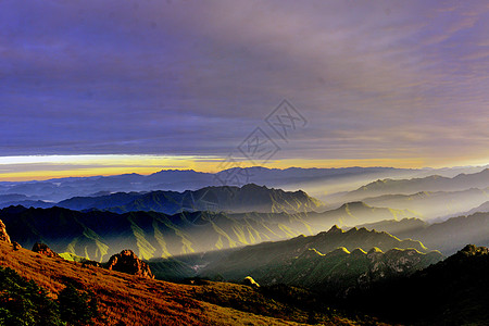 秦岭山风光图片