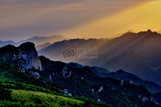 秦岭山风光图片