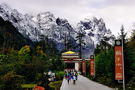 川西风光背景图片