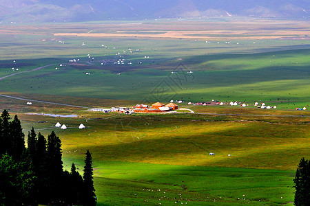 新疆北疆自然风光背景图片
