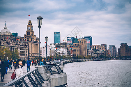 老南京路上海滩外景背景