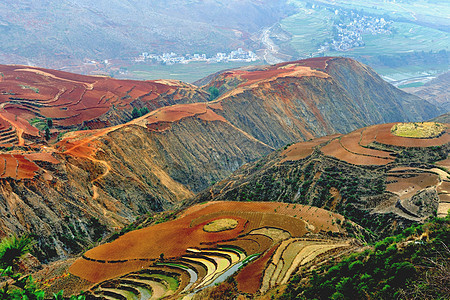 东川红土地背景图片