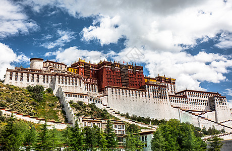 西藏佛西藏布达拉宫胜景背景