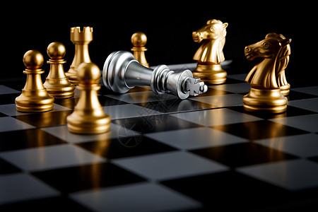 黑色游戏国际象棋背景