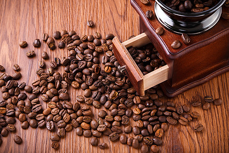 静物咖啡烤咖啡豆高清图片
