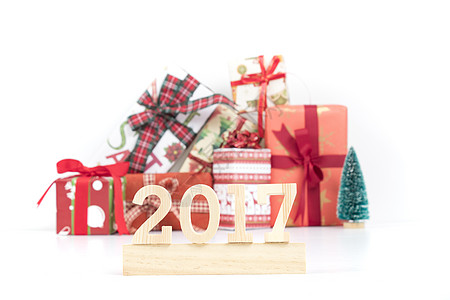 2017搭配圣诞礼盒背景背景图片