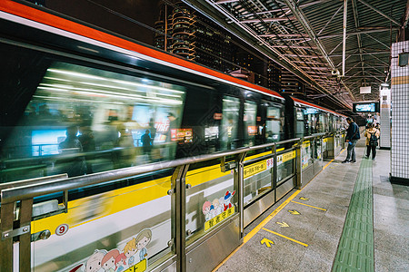 道路速度城市地铁交通背景