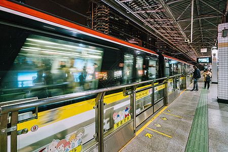 城市地铁交通背景图片
