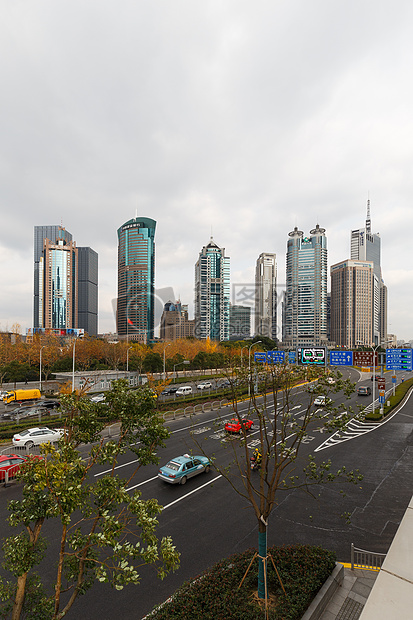 上海城市高楼建筑结构外立面图片