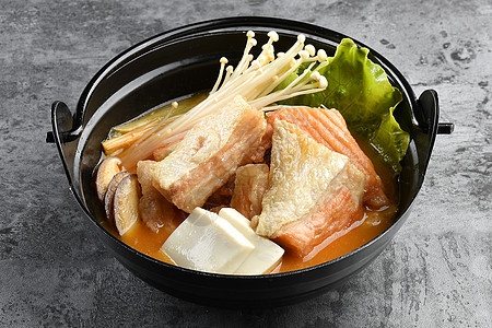 小龙虾盖浇饭日式料理背景