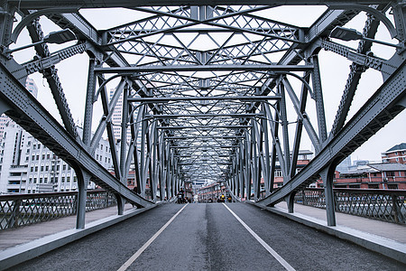 桥空阔大气道路城市建筑图片