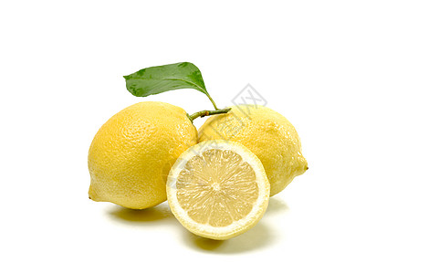 黄色新鲜水果柠檬背景