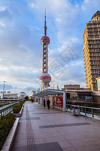 上海明珠上海城市大气建筑东方明珠背景