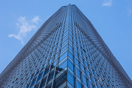 蓝天白云陆家嘴大气建筑背景图片