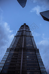 三个圈夜晚陆家嘴地标建筑背景