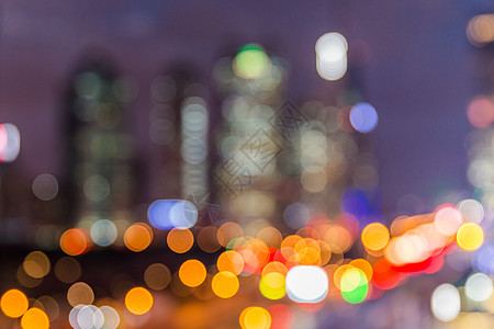 上海夜空大气夜晚城市灯光虚化背景