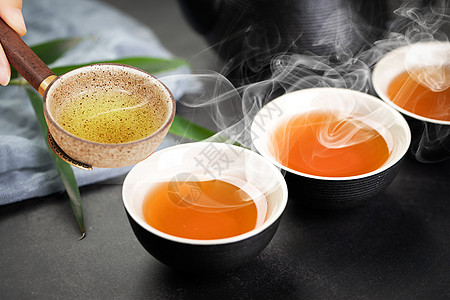 武夷茶文化茶树抹茶叶高清图片