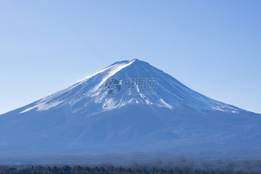 早晨的富士山图片