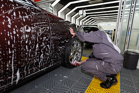 车科技洗车养车汽车美容保养背景