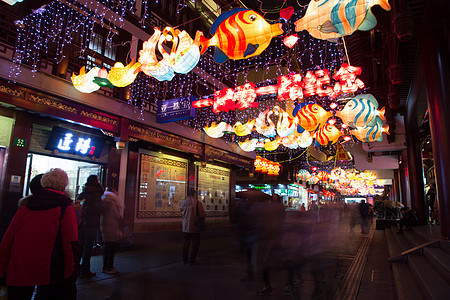 中国新年春节灯会夜景图片