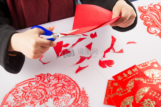 剪纸窗花传统文化图片