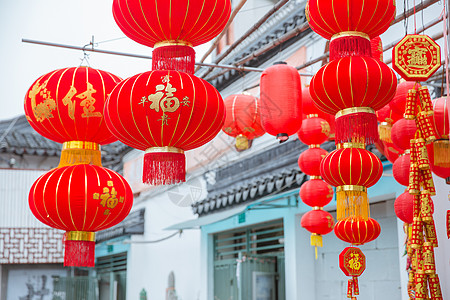 春节喜庆福字中国春节传统工艺品装饰背景