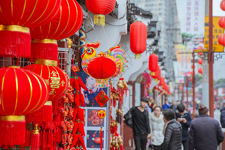 制作灯笼中国春节传统工艺品装饰背景