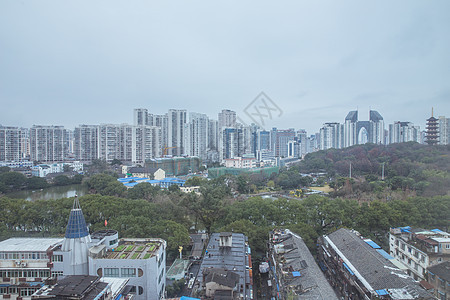 城市建筑公园大厦城中村背景图片