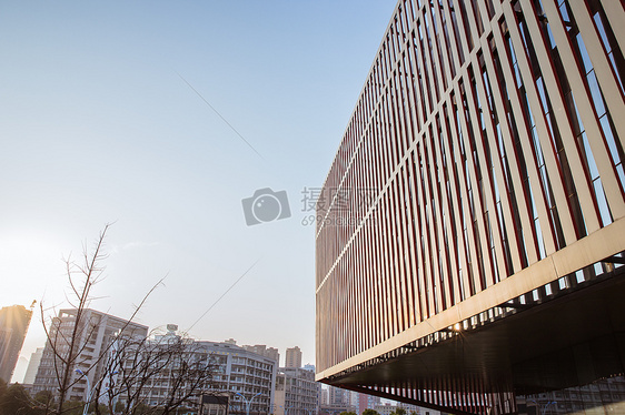 大气线条设计城市展馆图片