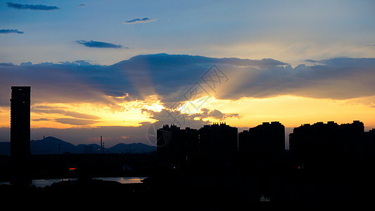 夕阳背景图片