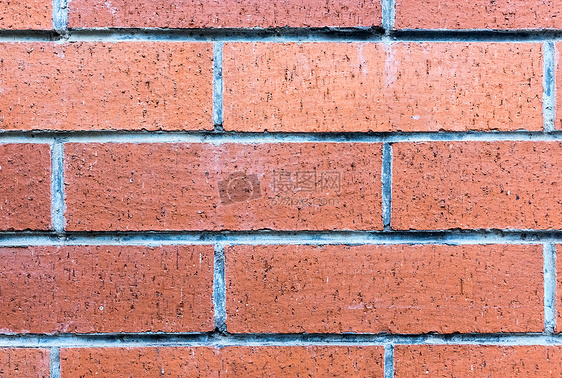 红色水泥砖墙背景图片