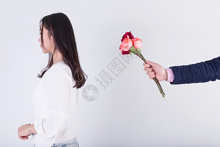心形玫瑰520爱情情侣送花底图背景