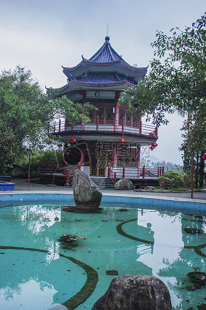 莲花山度假山庄景色