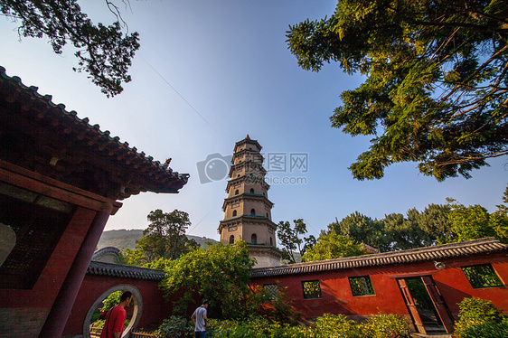 晋祠风景图片