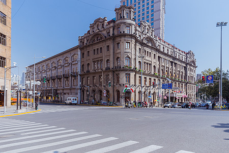 上海黄浦区城市建筑背景图片