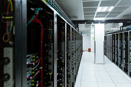 网络科技服务器通信机房图片