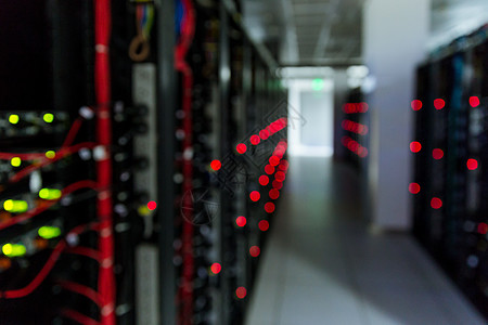 数据中心素材网络科技服务器机房虚化背景
